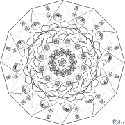 mandala Printable Coloring Nplooj Ntawv